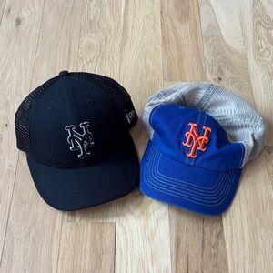 New Era Black & 47 Brand Blue NY Mets Hats